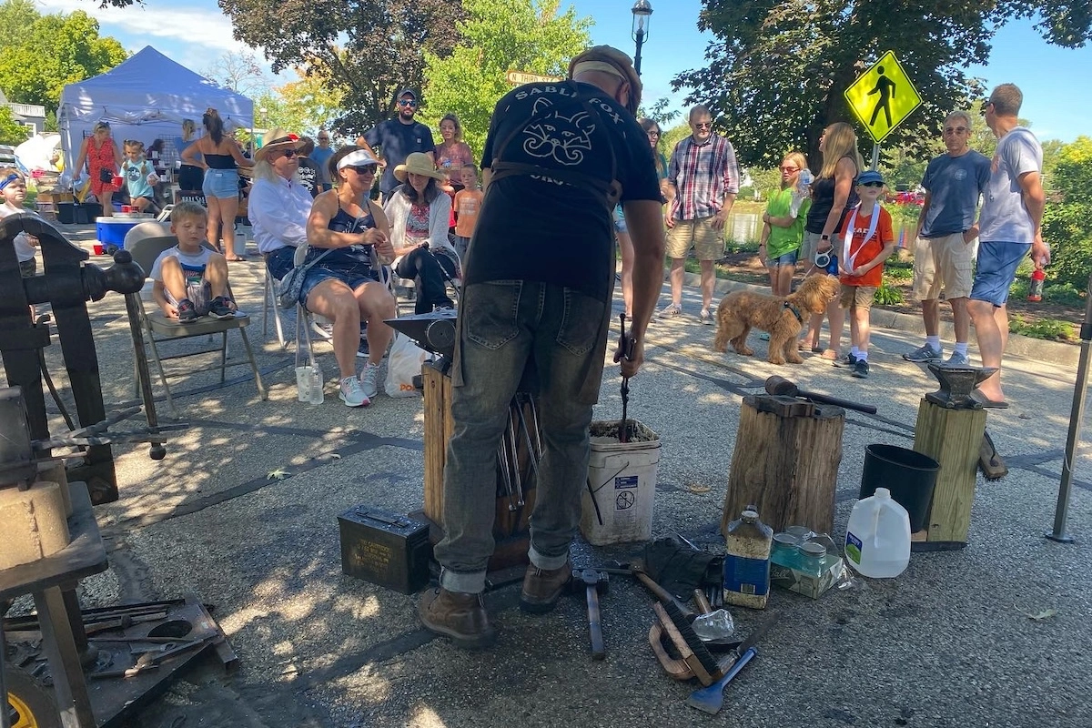 blacksmith demo craft fair